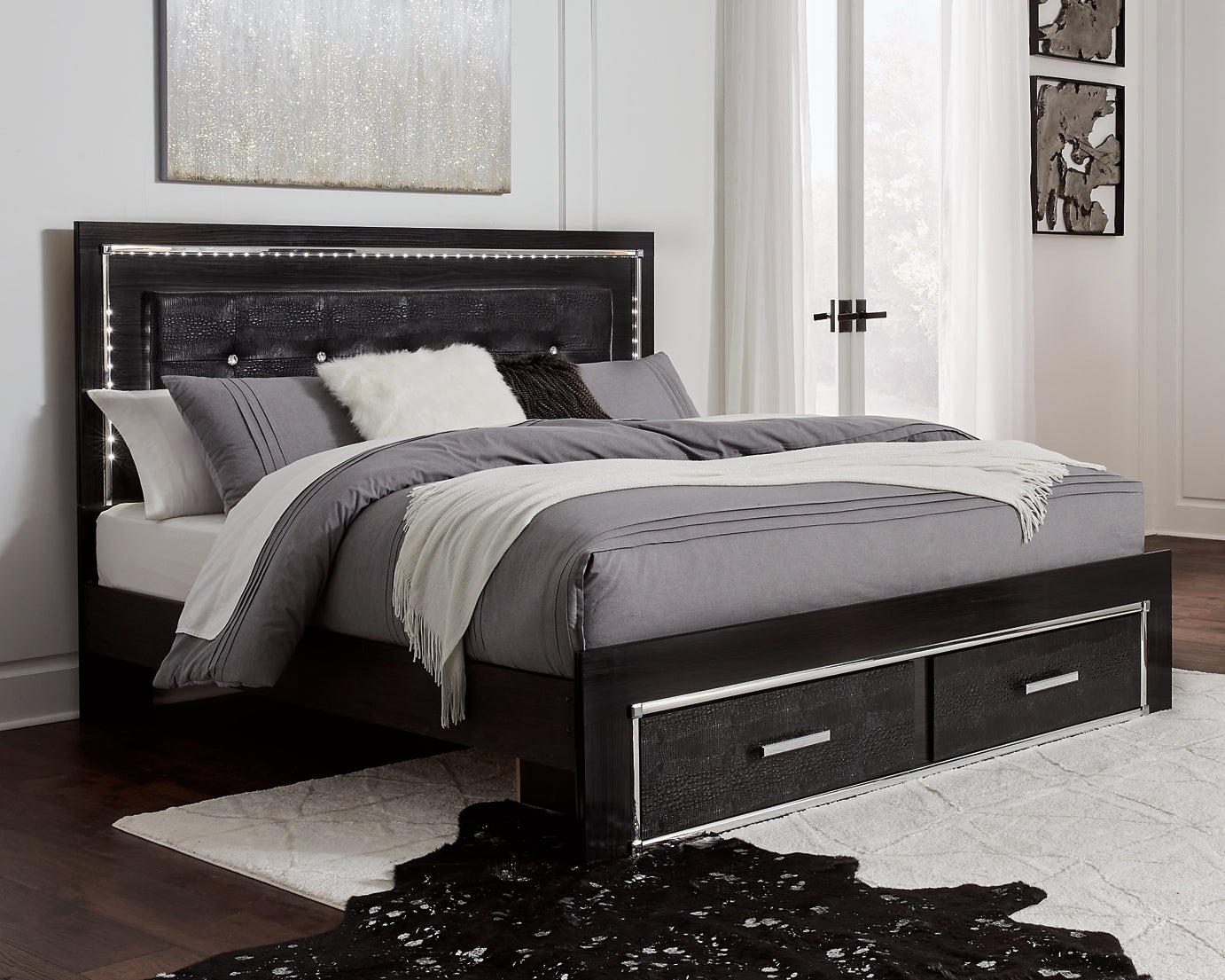 Kaydell Panel Bed With Storage