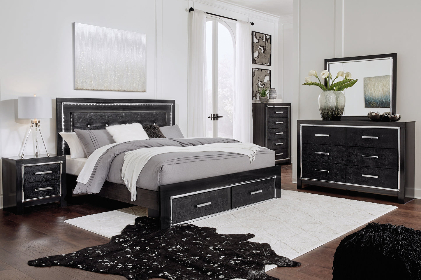 Kaydell Panel Bed With Storage