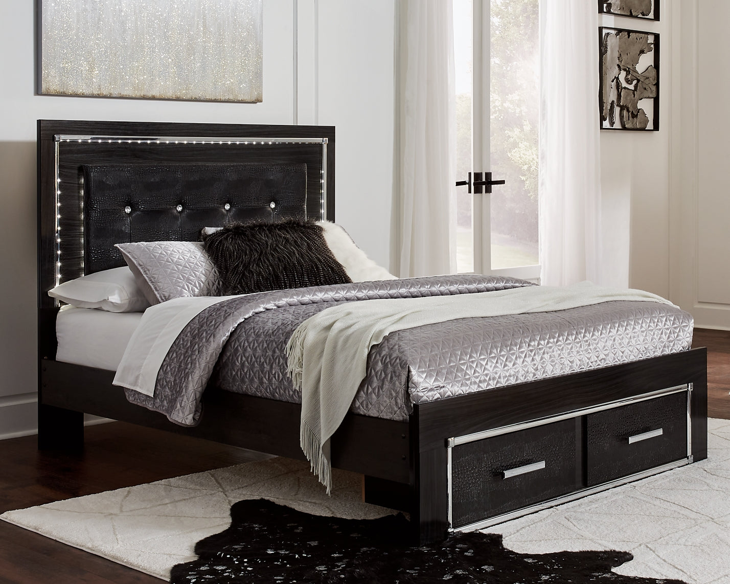 Kaydell Panel Bed With Storage