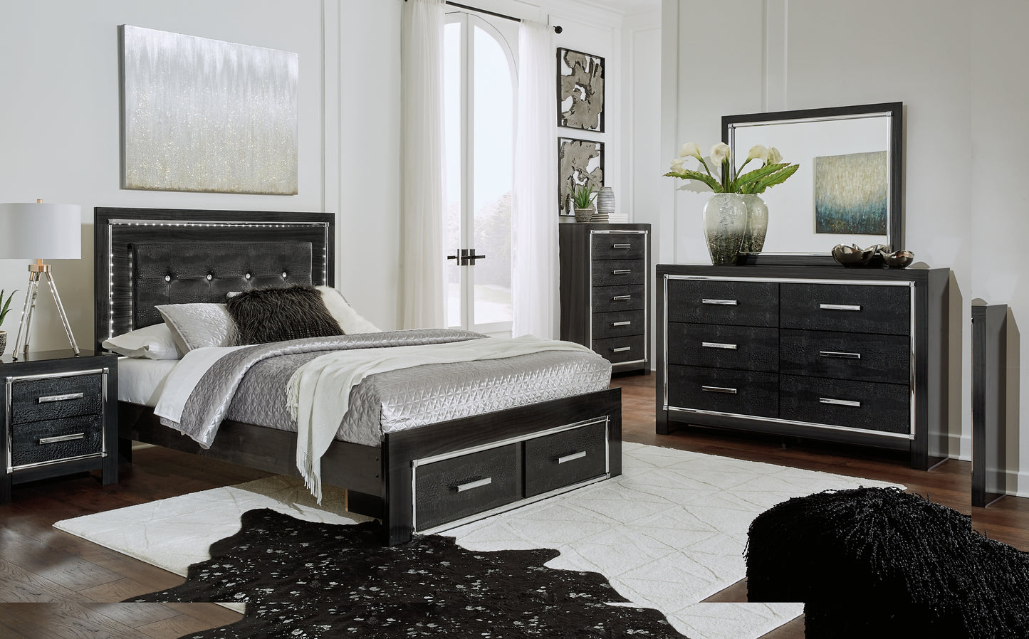 Kaydell Panel Bed With Storage