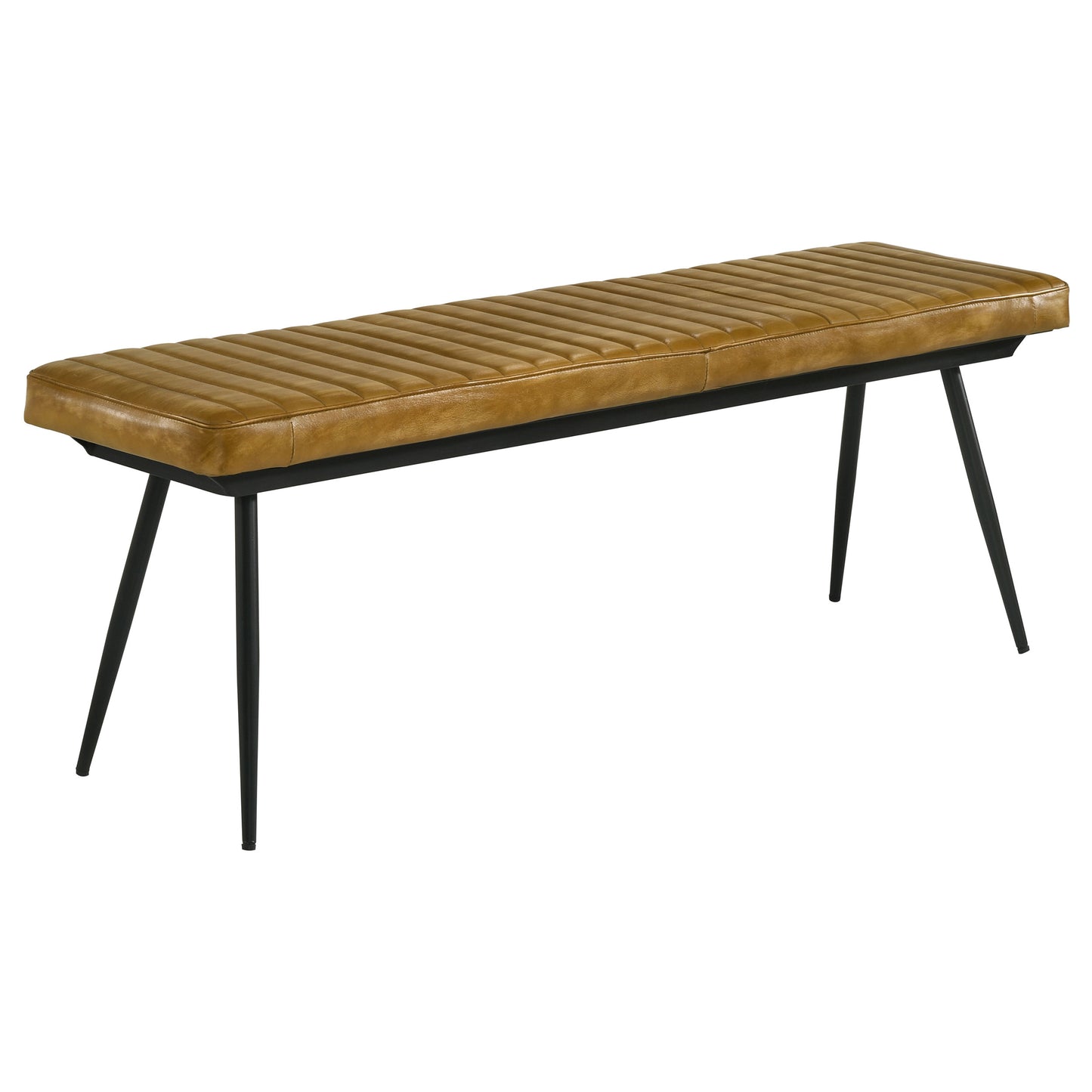 Misty Cushion Side Bench Camel and Black