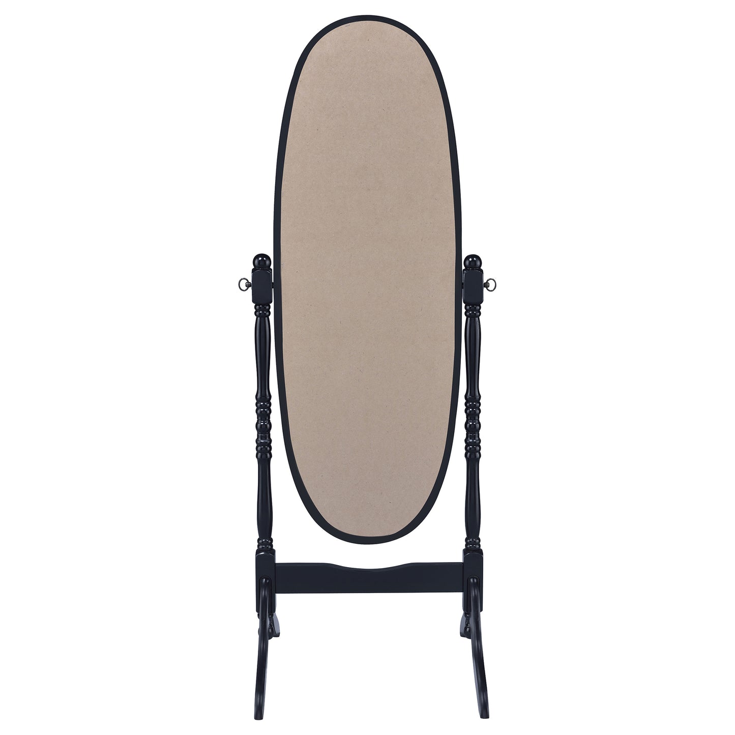 Foyet Oval Cheval Mirror Black