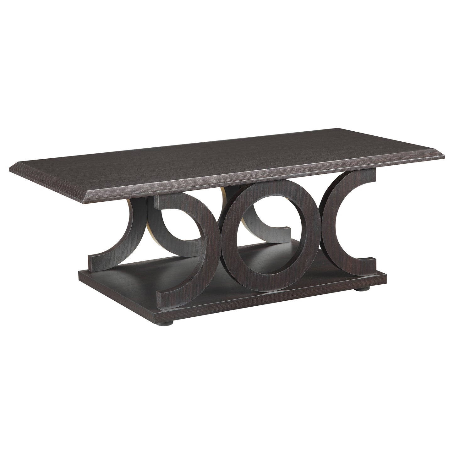Shelly 2-piece Coffee and End Table Set Cappuccino