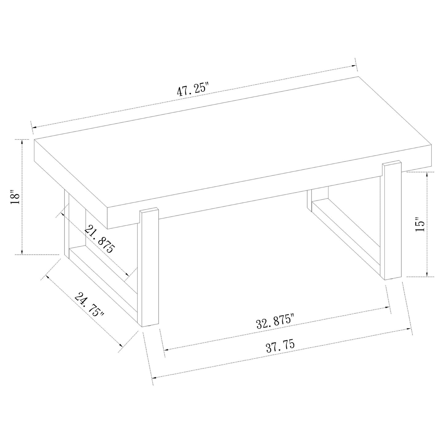 Pala 3-piece Coffee and End Table Set White High Gloss