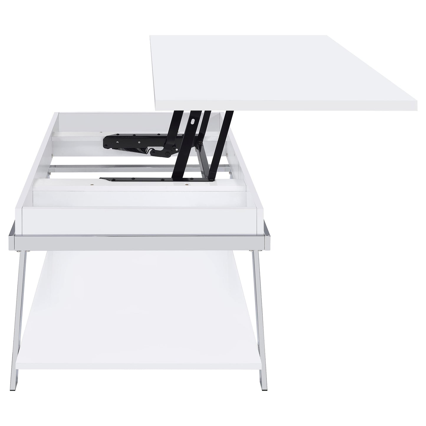 Marcia 3-piece Coffee and End Table Set White High Gloss
