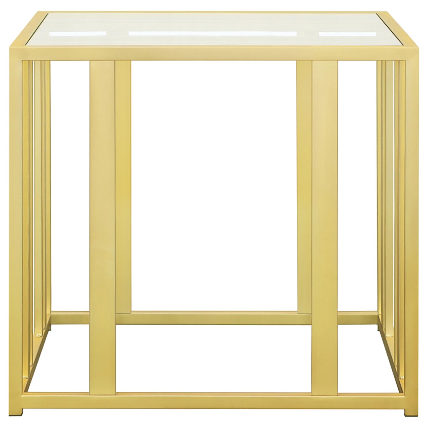 Adri 3-piece Coffee and End Table Set Matte Brass