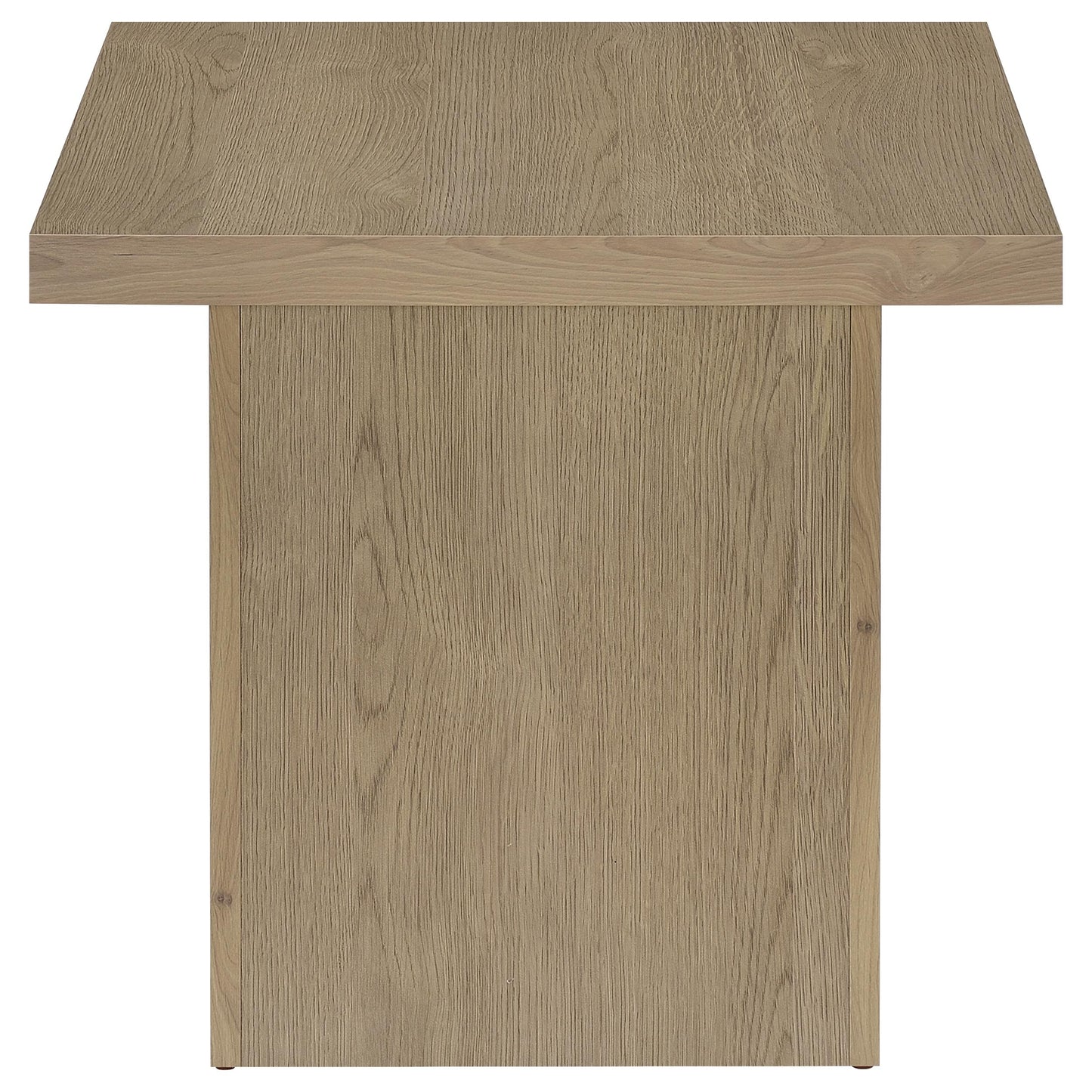 Devar Square Engineered Wood Side End Table Latte