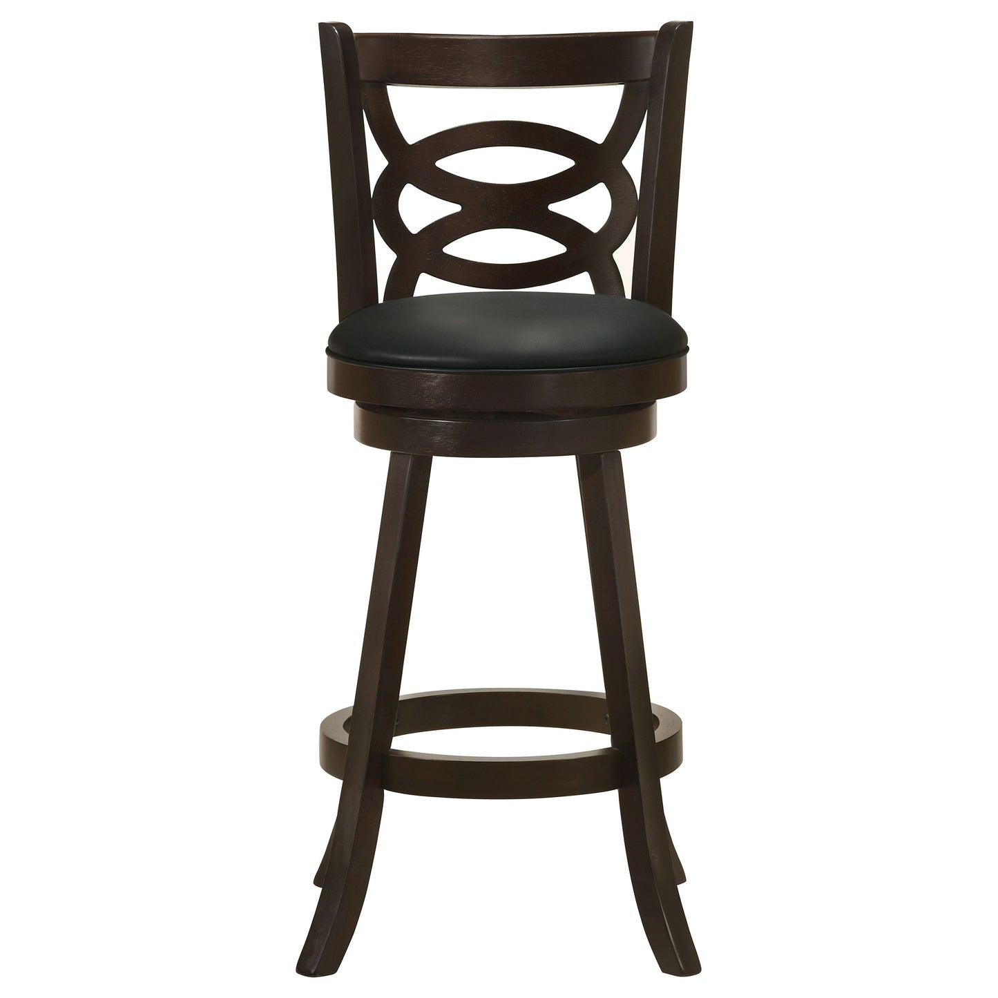 Calecita Wood Swivel Bar Chair Cappuccino (Set of 2)