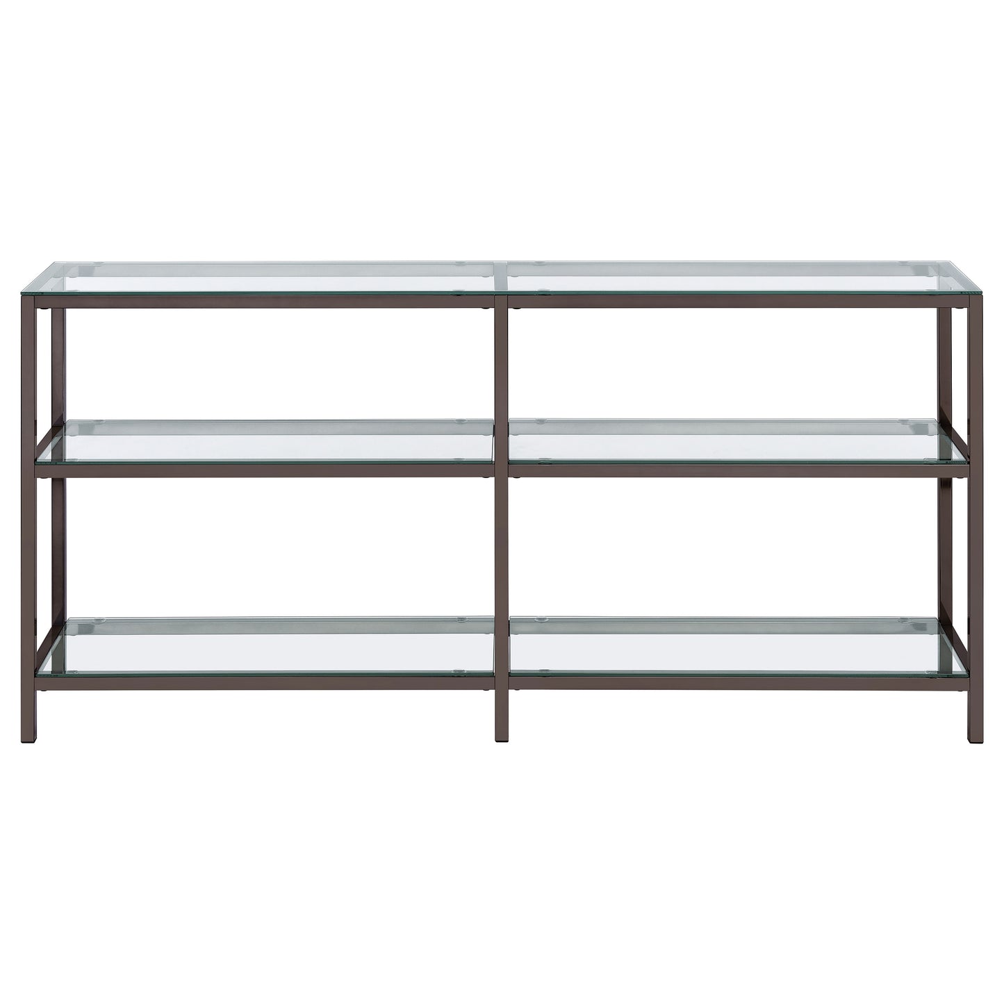 Kate 2-tier Bookcase Black Nickel