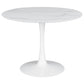 Arkell Round 40-inch Faux Marble Top Dining Table White
