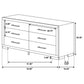 Jessica 4-piece California King Bedroom Set Cappuccino