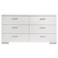 Jeremaine 5-piece Eastern King Bedroom Set White