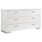 Jeremaine 5-piece Eastern King Bedroom Set White