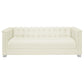 Chaviano 3-piece Upholstered Tufted Sofa Set Pearl White