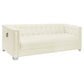 Chaviano 3-piece Upholstered Tufted Sofa Set Pearl White