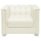 Chaviano 4-piece Upholstered Tufted Sofa Set Pearl White