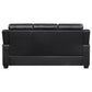 Finley 2-piece Upholstered Padded Arm Tufted Sofa Set Black