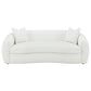 Isabella 3-piece Faux Sheepskin Upholstered Sofa Set Natural