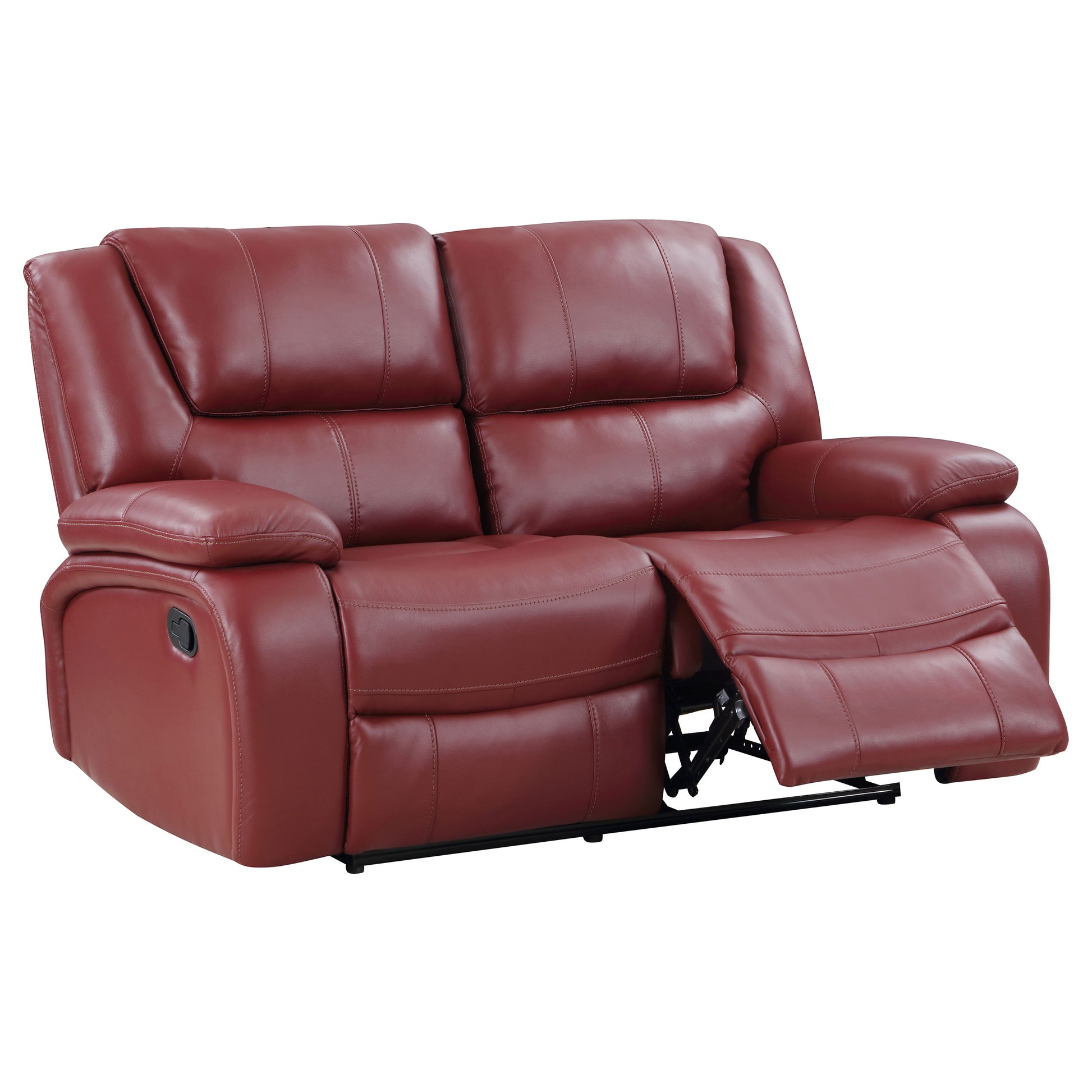 Camila 2-piece Upholstered Reclining Sofa Set Red – Furniture