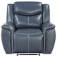 Sloane Upholstered Motion Recliner Chair Blue