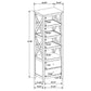 Hollis 3-piece 67-inch TV Stand Entertainment Center White