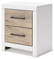 Charbitt Queen Panel Bed with Mirrored Dresser, Chest and 2 Nightstands