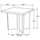 Andando Rectangular Solid Wood End Table Mango Brown