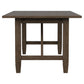 Matisse Rectangular Dining Table with 18" Removable Extension Leaf Brown