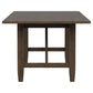 Matisse Rectangular Dining Table with 18" Removable Extension Leaf Brown