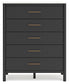 Cadmori King Upholstered Panel Bed with Mirrored Dresser and Chest