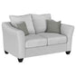 Salizar 2-piece Upholstered Track Arm Fabric Sofa Set Sand