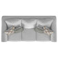 Salizar 2-piece Upholstered Track Arm Fabric Sofa Set Sand