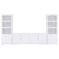 Laughlin 4-door Engineered Wood 78-inch TV Stand White