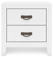Binterglen Full Panel Bed with Mirrored Dresser and 2 Nightstands