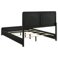 Cavelle 51-inch Upholstered Eastern King Bed Black