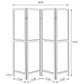 Deepika 4-Panel Room Divider Folding Screen Grey Driftwood