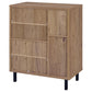 Teller 2-door Shoe Storage Cabinet Natural Oak