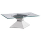 Jenny 3-piece Rectangular Coffee and End Table Set Chrome