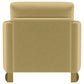 Corliss Upholstered Curved Track Arm Chair Camel