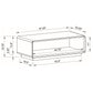 Paseo 3-piece Coffee and End Table Set White High Gloss