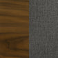 Alfredo Dining Side Chair Grey and Natural Walnut (Set of 2)