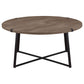 Marcus 3-piece Round Coffee and End Table Set Light Brown