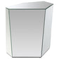 Capella 2-piece Mirrored Coffee and End Table Set Silver