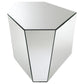 Capella 2-piece Mirrored Coffee and End Table Set Silver