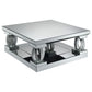 Amalia 2-piece Mirrored Coffee and End Table Set Silver