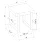 Pala 3-piece Coffee and End Table Set White High Gloss