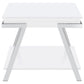 Marcia 2-piece Coffee and End Table Set White High Gloss