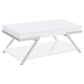 Marcia 2-piece Coffee and End Table Set White High Gloss