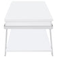 Marcia 3-piece Coffee and End Table Set White High Gloss