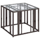 Adri 2-piece Coffee and End Table Set Black Nickel